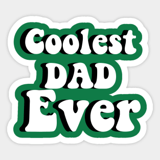 Retro 70s Coolest Dad Ever Sticker